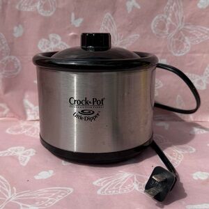Crock-Pot Little Dipper Silver and Black